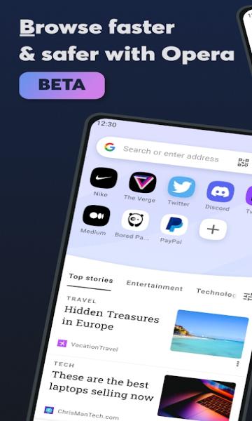 欧朋浏览器测试版(opera beta)